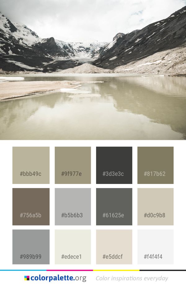 Mountainous Landforms Reflection Mountain Color Palette