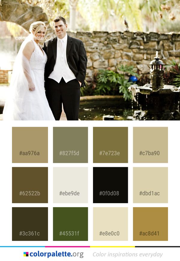 Photograph Wedding Bride Color Palette