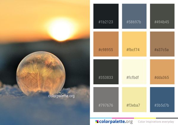 Sky Atmosphere Macro Photography Color Palette