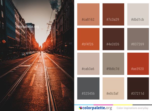 Urban Area Sky Metropolis Color Palette