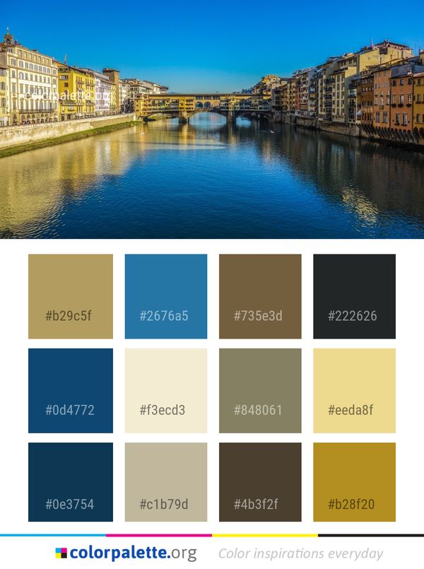 Waterway Reflection Body Of Water Color Palette