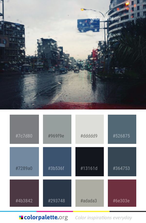 Waterway Urban Area City Color Palette