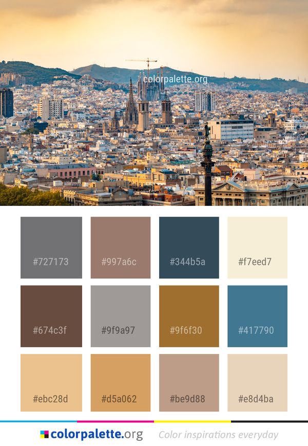 City Cityscape Urban Area Color Palette