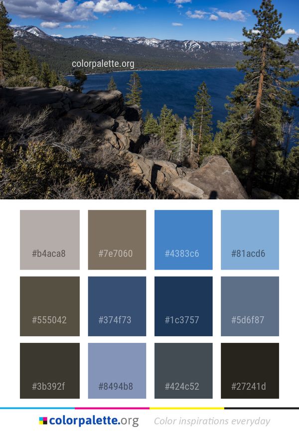 Nature Wilderness Mountain Color Palette