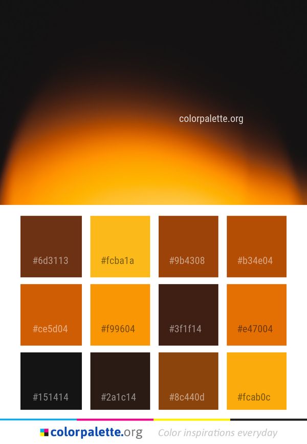 Orange Yellow Atmosphere Color Palette