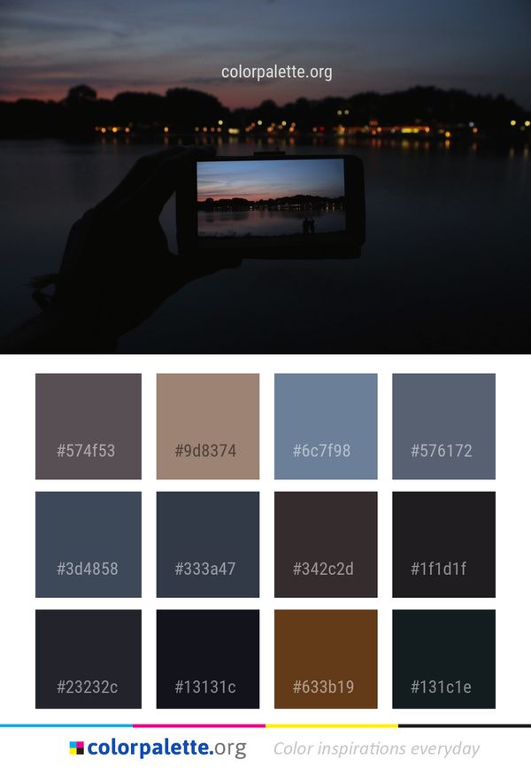 Reflection Water Nature Color Palette