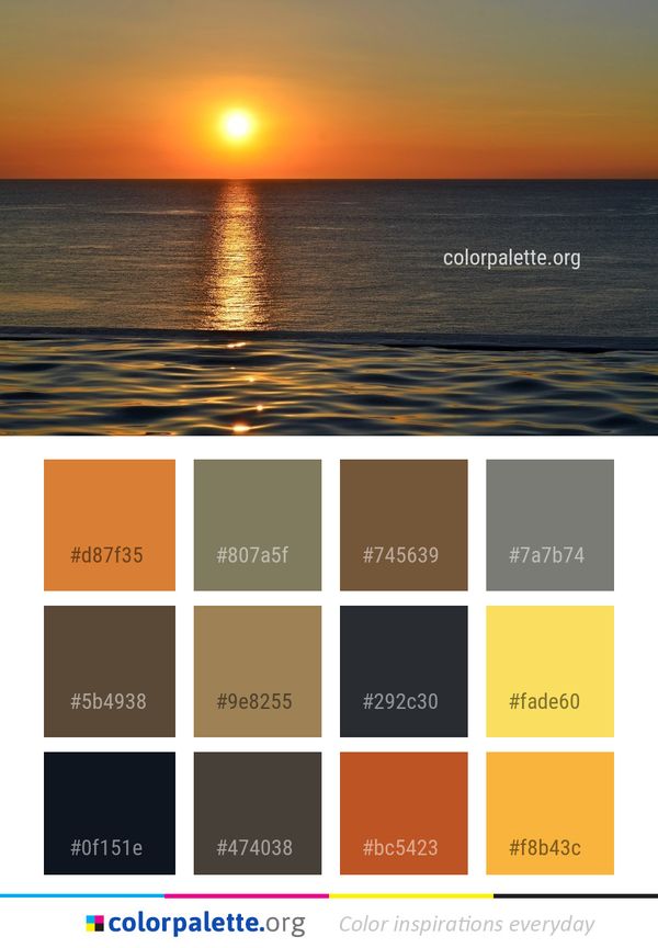 Sea Horizon Ocean Color Palette