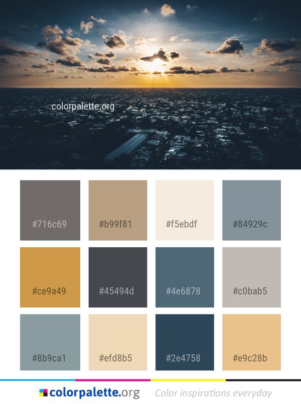 Sea Horizon Sky Color Palette