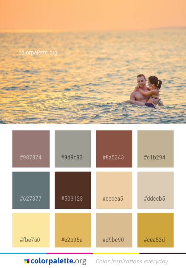 Sea Photograph Body Of Water Color Palette