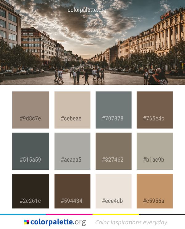 Sky Urban Area City Color Palette