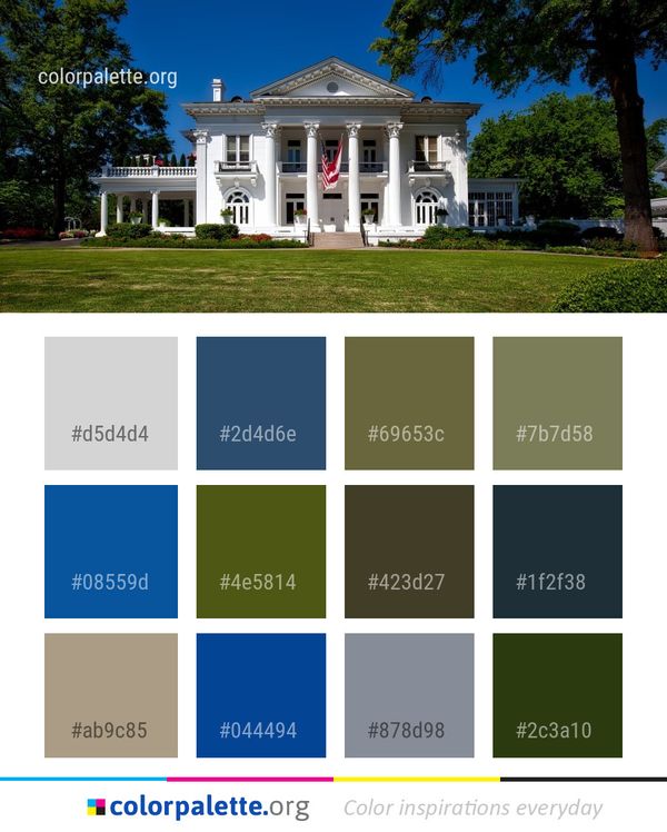 Estate Mansion Landmark Color Palette