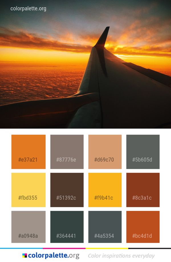 Sky Horizon Sunrise Color Palette
