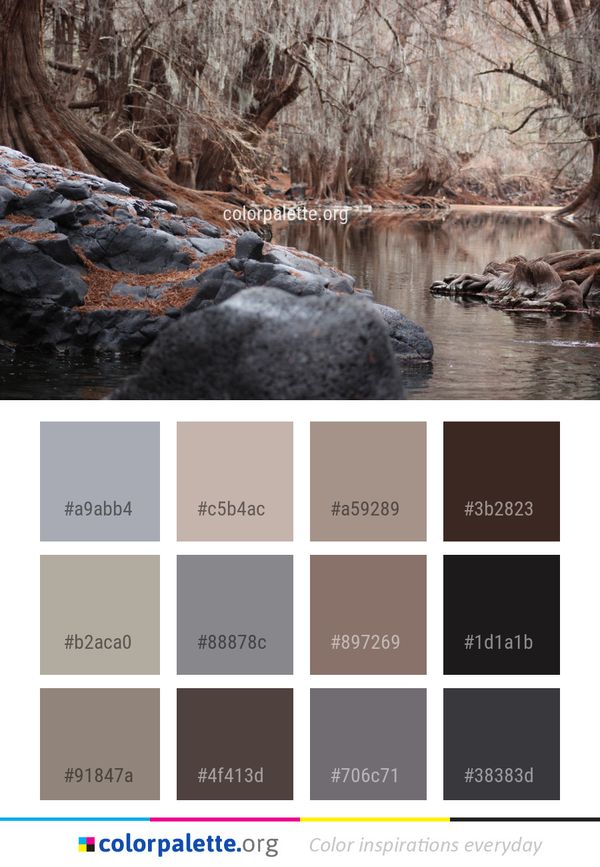 Water Nature Reflection Color Palette