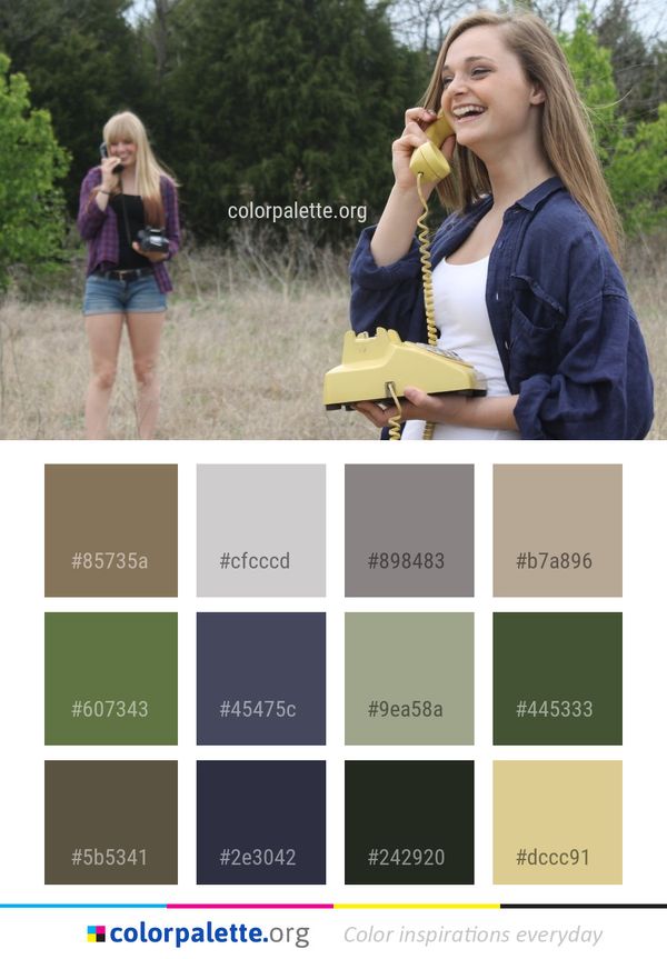 Yellow Girl Grass Color Palette