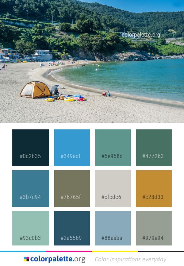 Beach Coastal And Oceanic Landforms Coast Color Palette