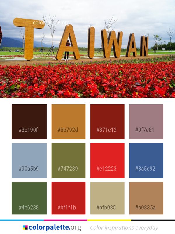 Flower Landmark Field Color Palette