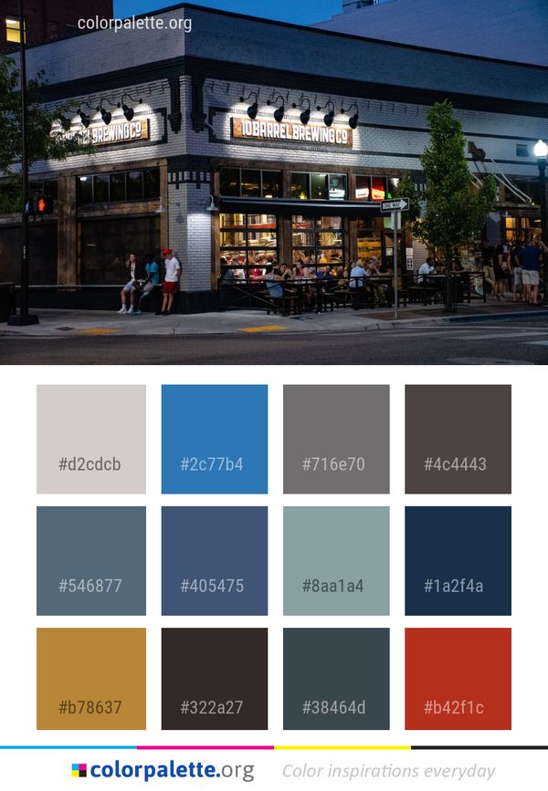 Night Town City Color Palette
