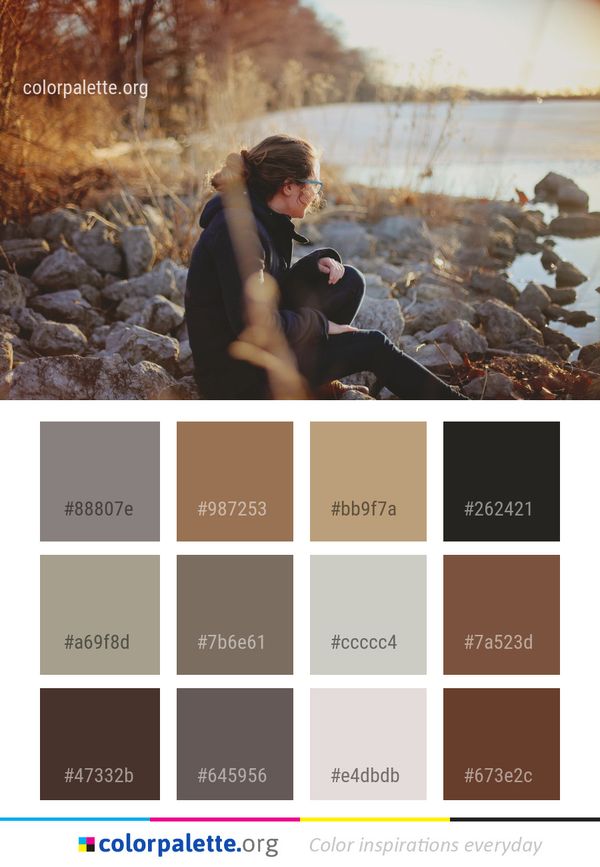 Photograph Water Girl Color Palette