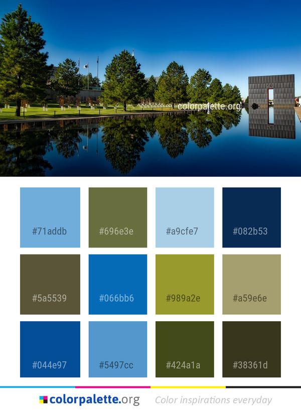Reflection Water Nature Color Palette