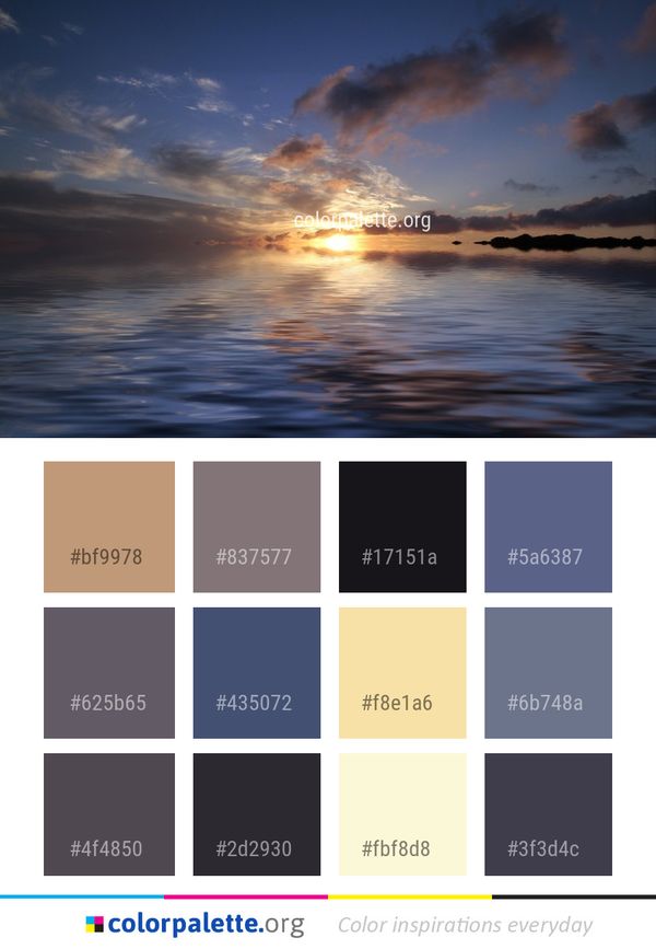Sky Horizon Reflection Color Palette