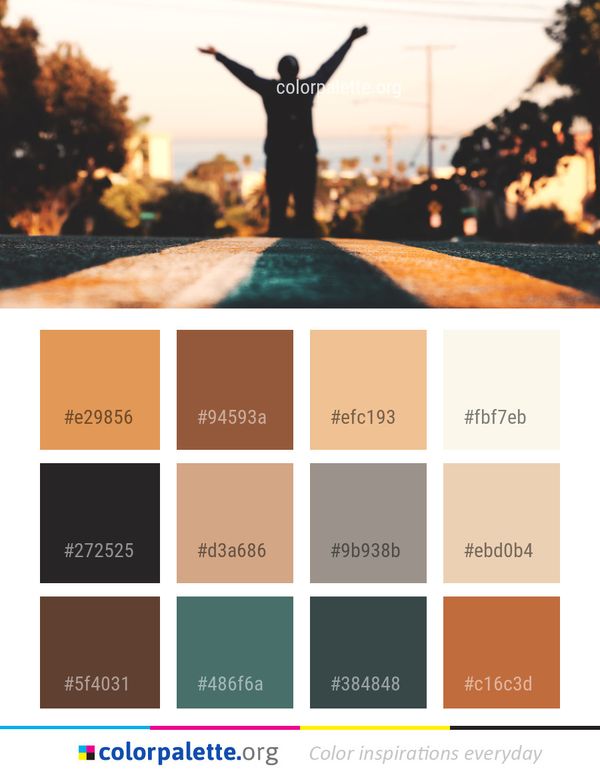 Sky Silhouette Photography Color Palette