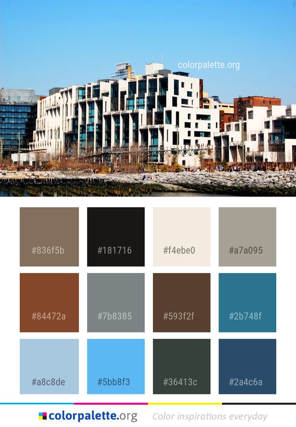 Building Residential Area Urban Color Palette