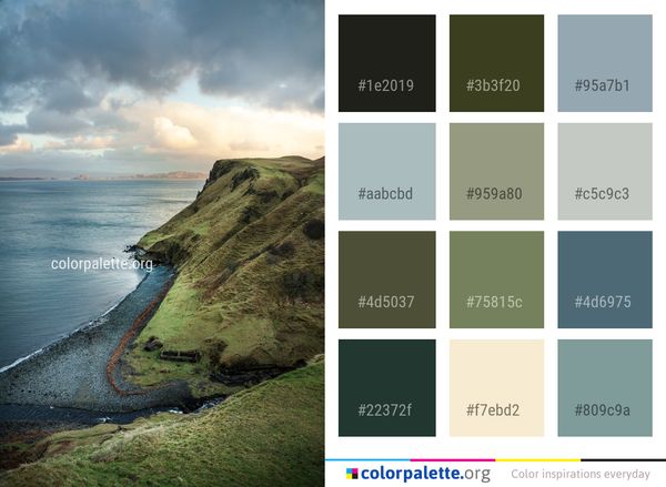 Coast Sky Sea Color Palette