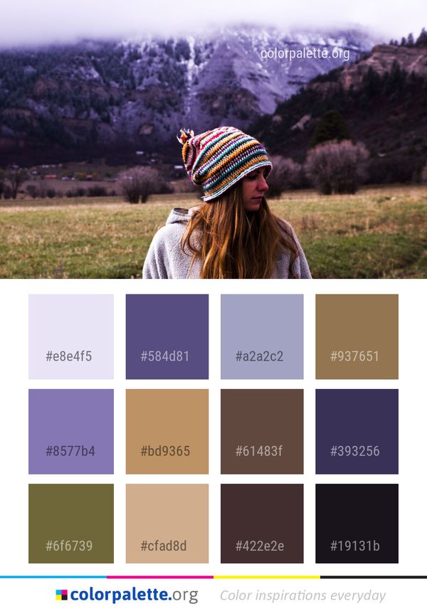 Mountainous Landforms Wilderness Sky Color Palette