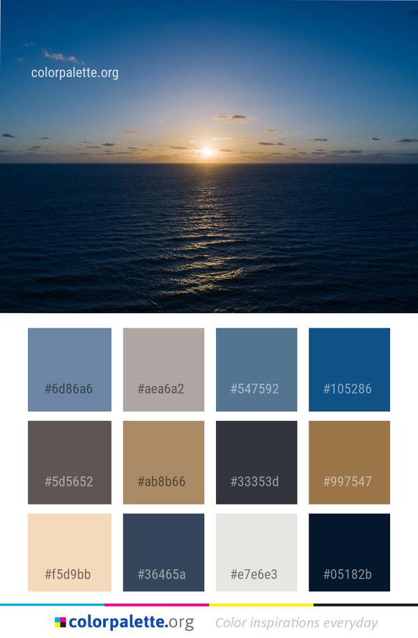Sea Horizon Sky Color Palette