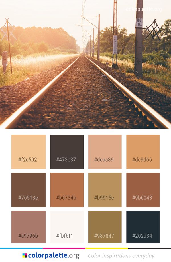 Track Transport Sky Color Palette
