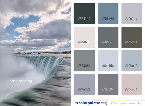 Water Body Of Sky Color Palette