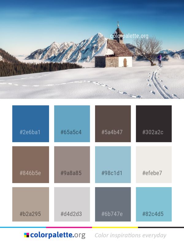 Winter Blue Sky Color Palette