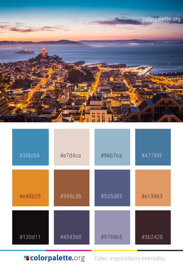 Cityscape City Sky Color Palette