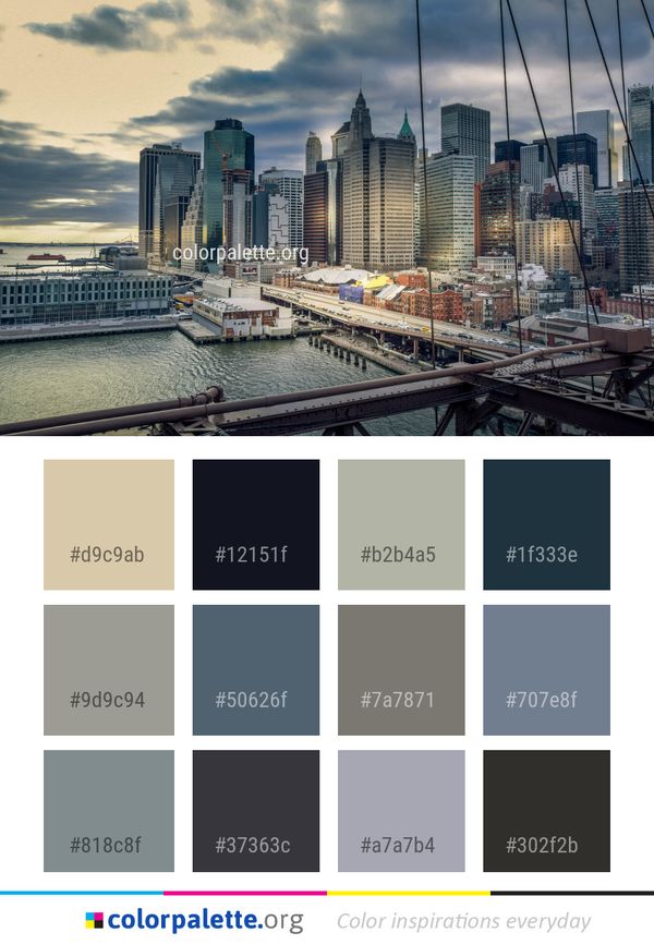Cityscape City Skyline Color Palette