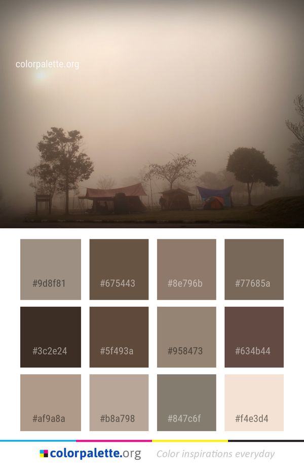Fog Mist Sky Color Palette