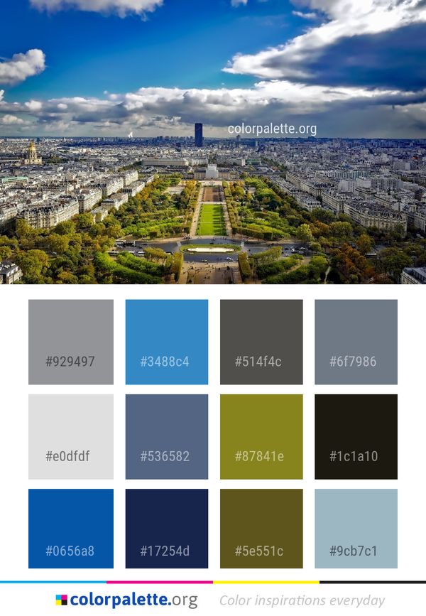 Metropolitan Area Sky City Color Palette