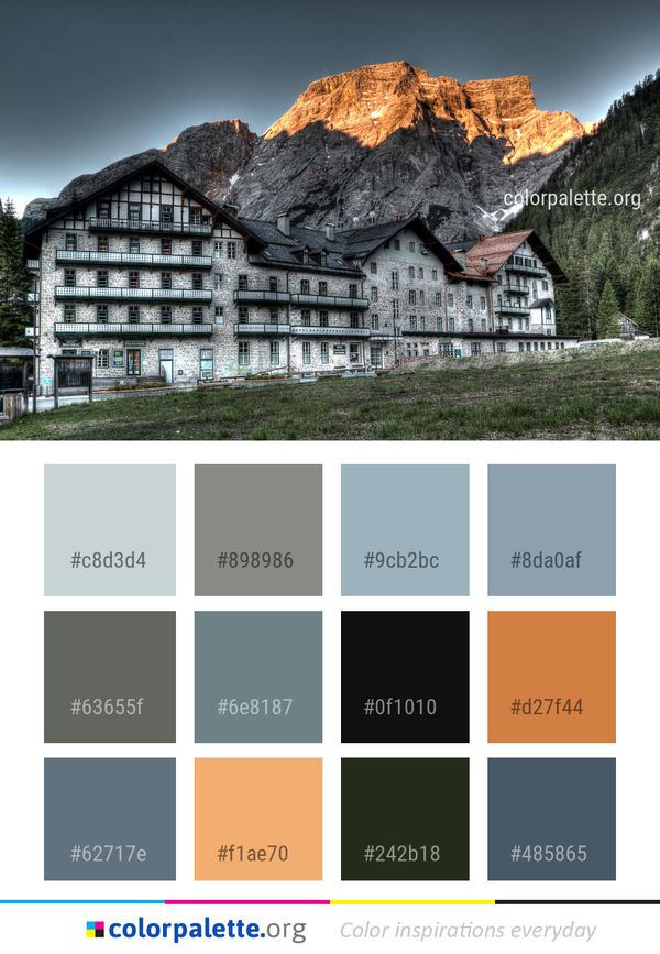 Mountainous Landforms Mountain Range Color Palette