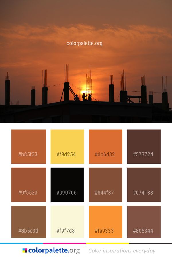 Sky Afterglow Sunset Color Palette