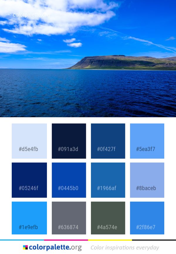 Sky Sea Horizon Color Palette