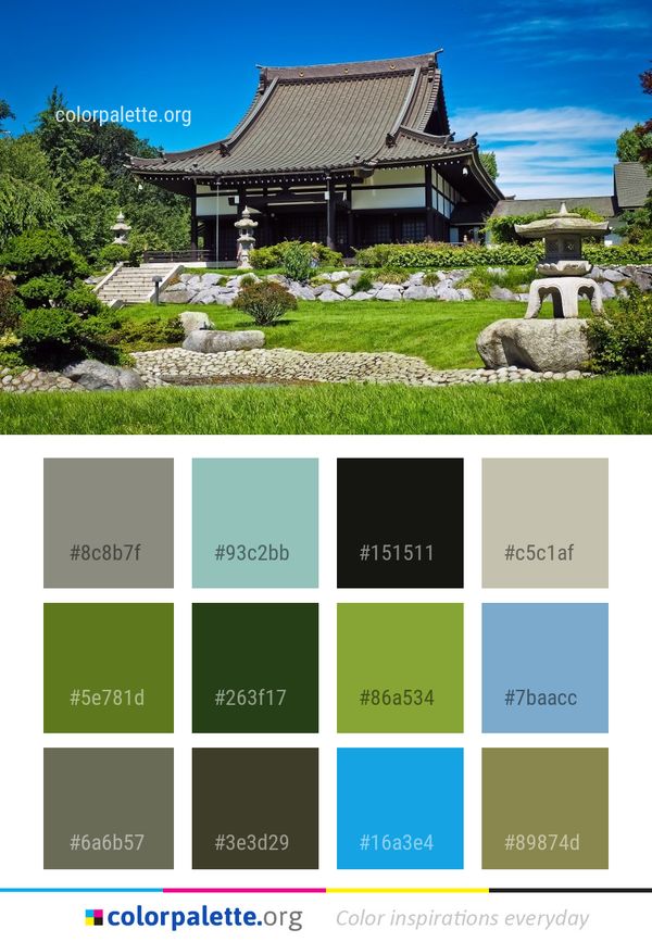 Sky Tree Garden Color Palette