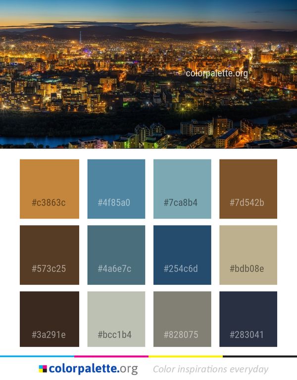 Cityscape City Metropolitan Area Color Palette