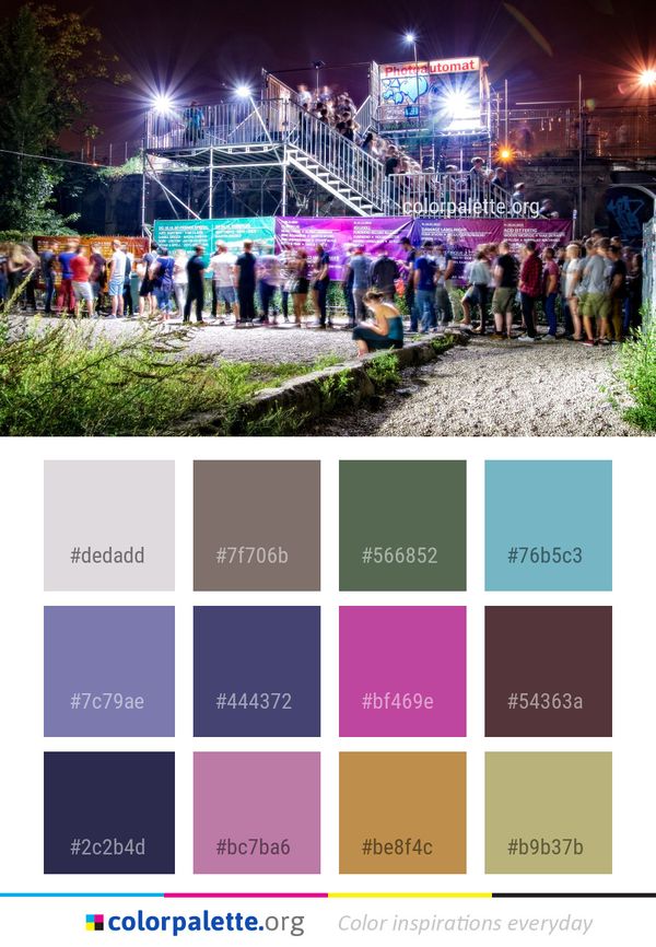 Crowd Structure Night Color Palette
