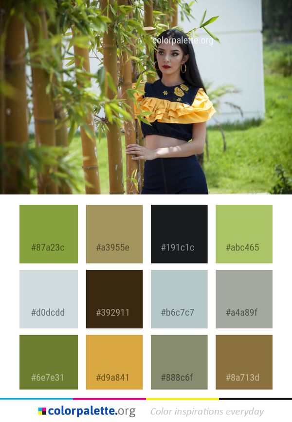 Green Yellow Beauty Color Palette
