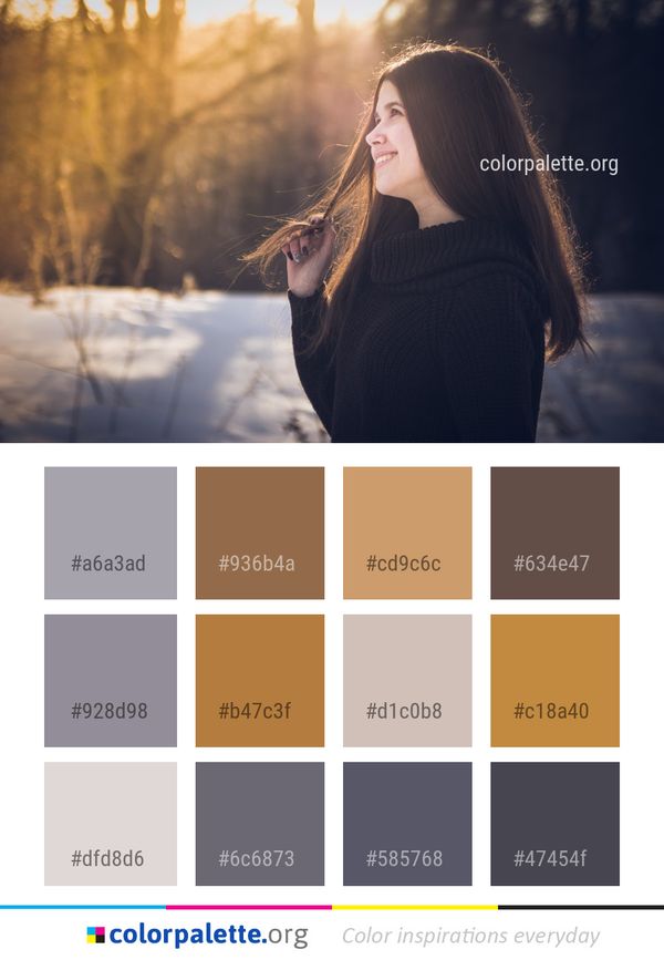 Hair Photograph Winter Color Palette