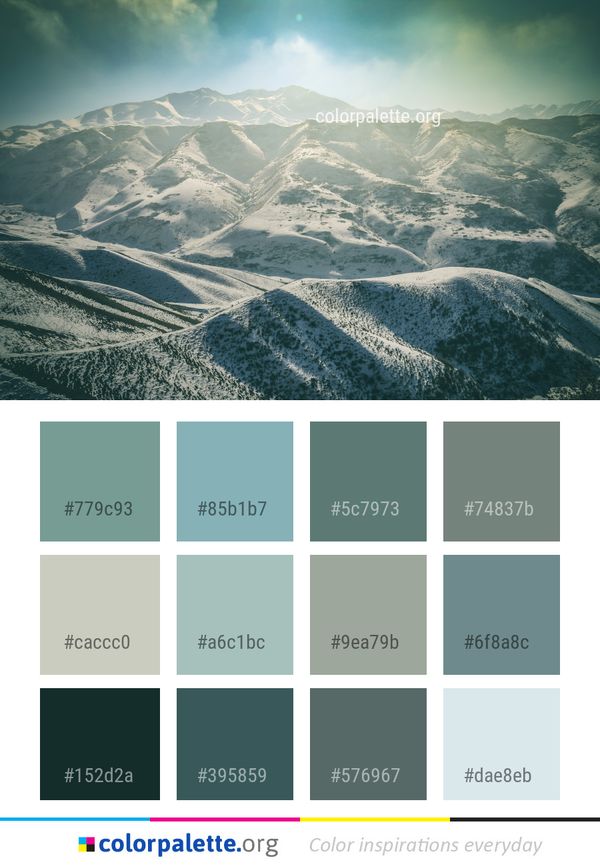 Mountainous Landforms Sky Mountain Color Palette