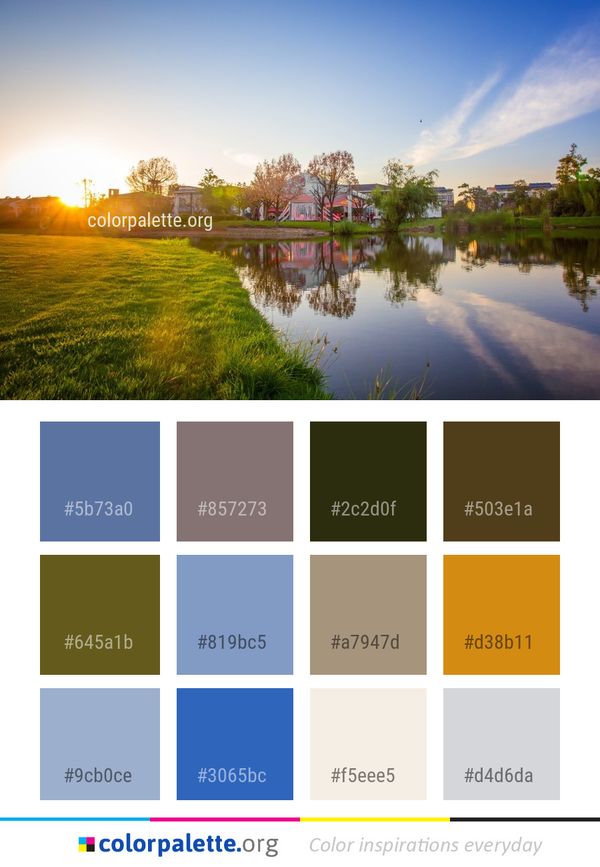 Reflection Sky Nature Color Palette