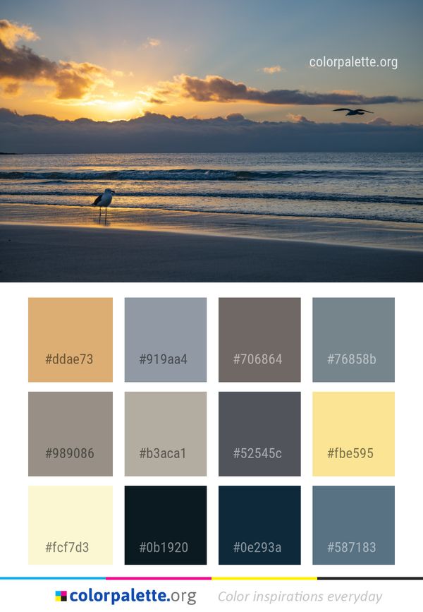 Sky Sea Horizon Color Palette