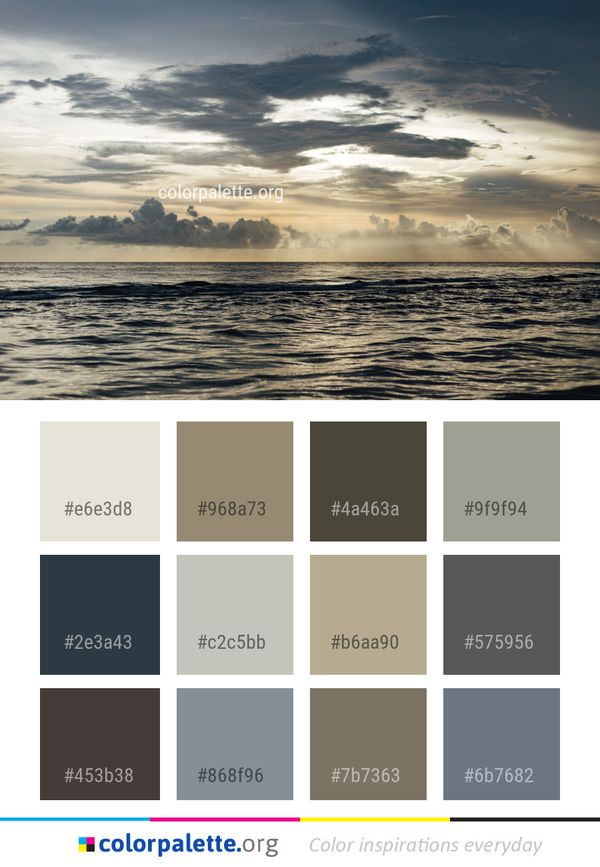 Sky Sea Horizon Color Palette
