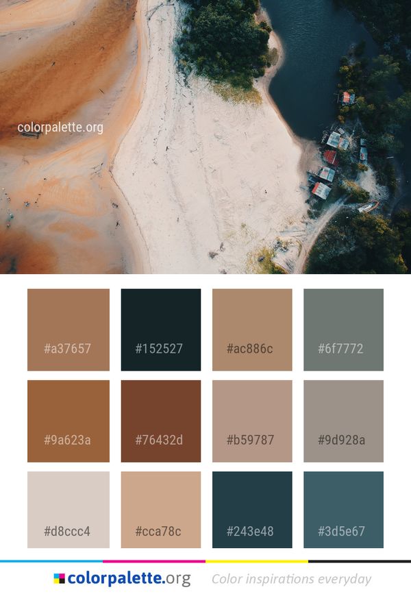 Aerial Photography Water Color Palette