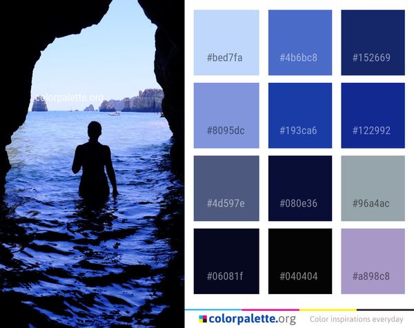 Blue Water Sea Color Palette